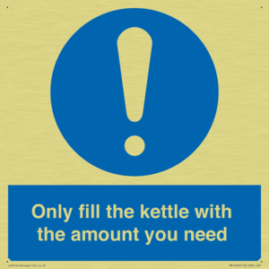 Only fill the kettle with the amount you need
